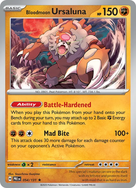 Bloodmoon Ursaluna 54 Prismatic Evolutions Pokesingles