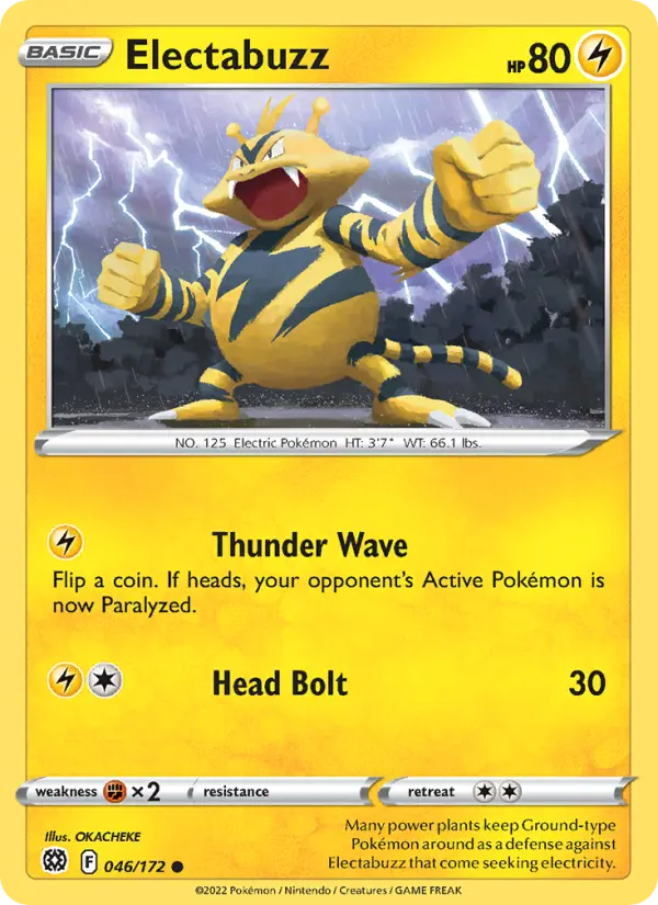 Electabuzz 46 Brilliant Stars Pokesingles