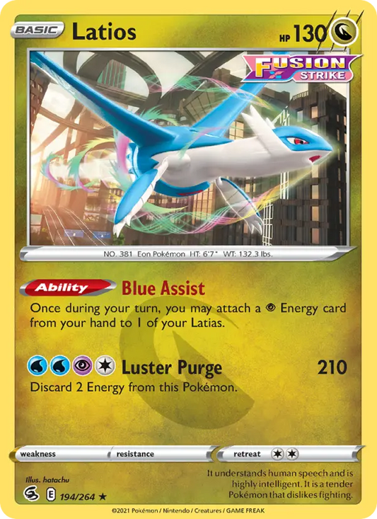 Latios 194 Fusion Strike Pokesingles