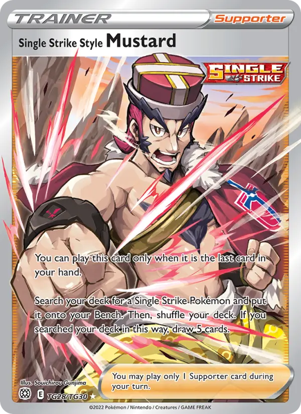 Single Strike Style Mustard TG28 Brilliant Stars Pokesingles