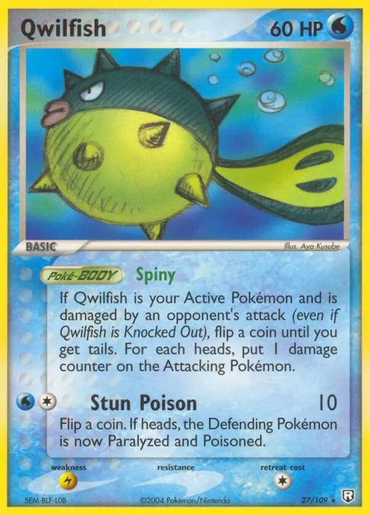 Qwilfish 27 Team Rocket Returns Pokesingles