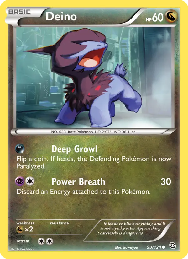 Deino 93 Dragons Exalted Pokesingles