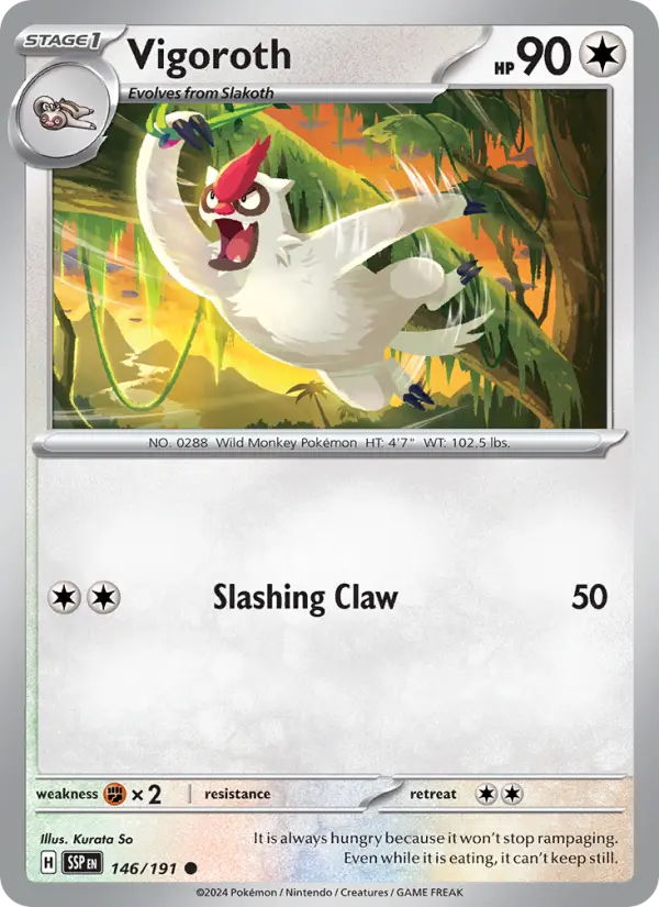 Vigoroth 146 Surging Sparks Pokesingles