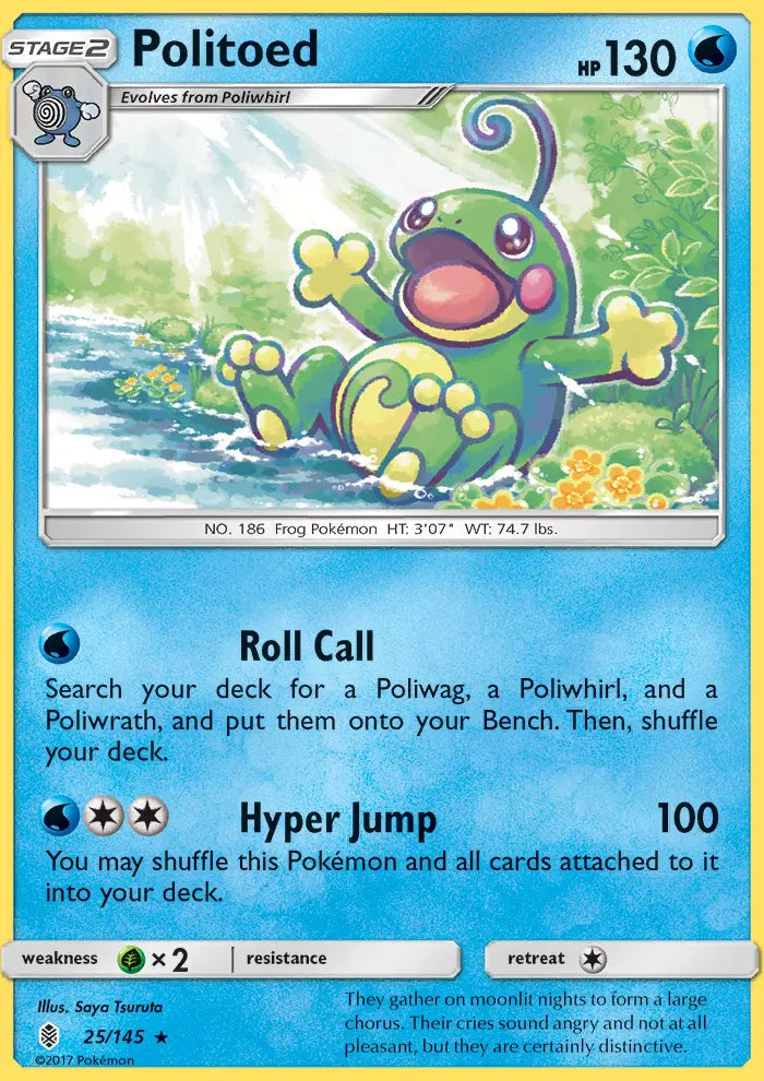 Politoed 25 Guardians Rising Pokesingles