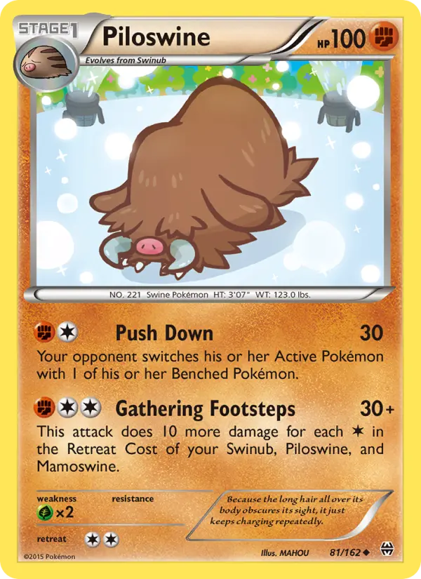 Piloswine 81 BREAKthrough Pokesingles