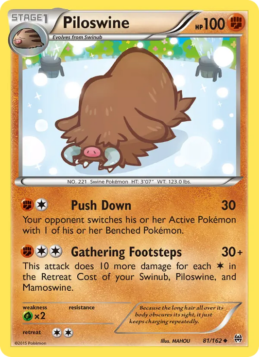 Piloswine 81 BREAKthrough Pokesingles
