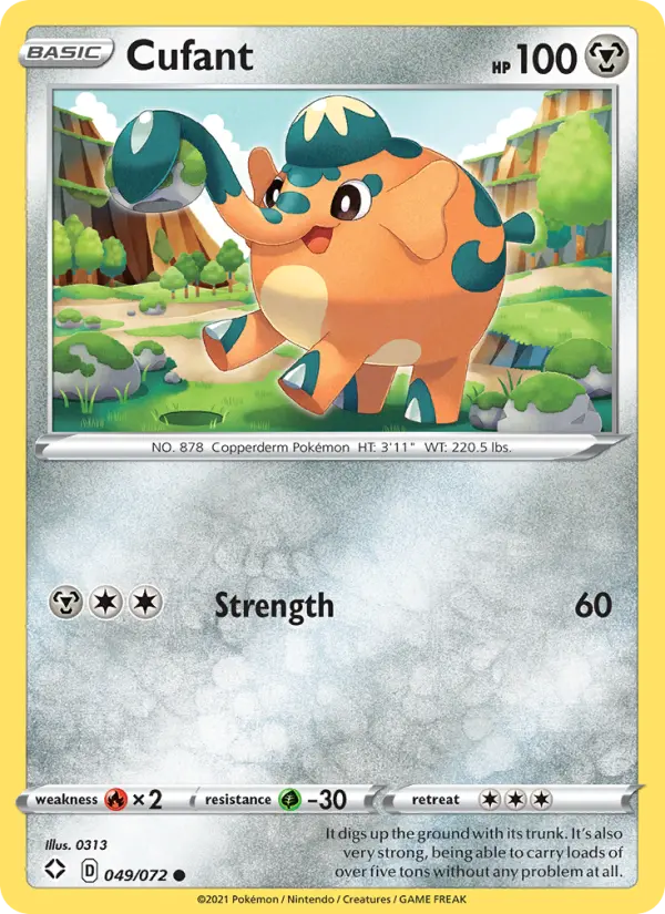 Cufant 49 Shining Fates Pokesingles