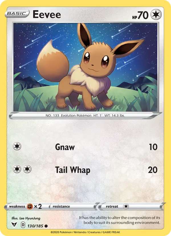 Eevee 130 Vivid Voltage Pokesingles
