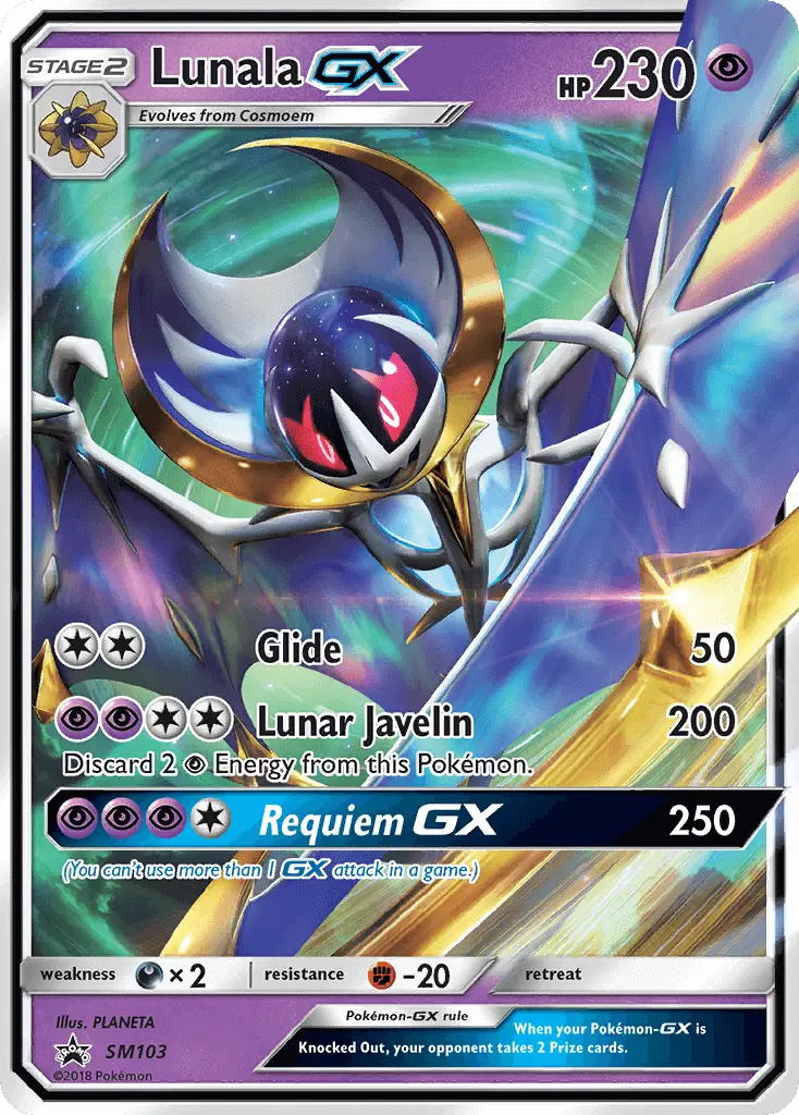 Lunala GX SM103 SM Black Star Promos Pokesingles
