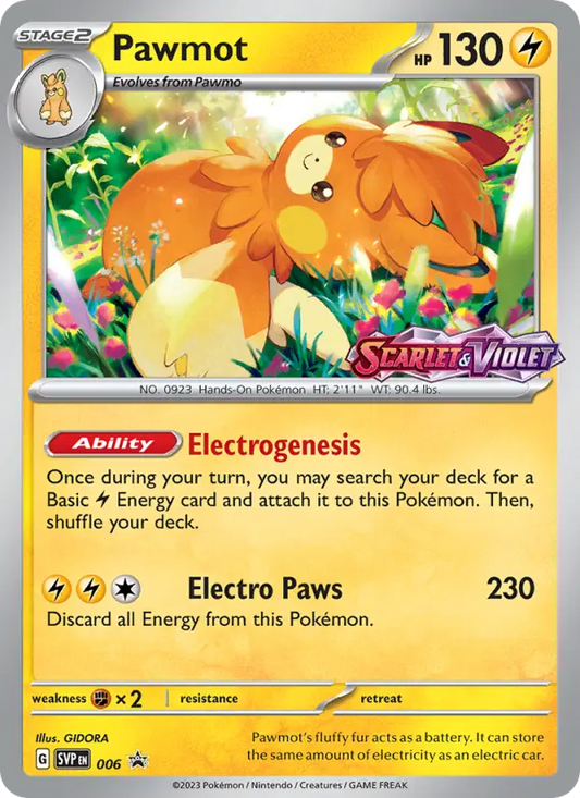 Pawmot 6 SVP Black Star Promos Pokesingles