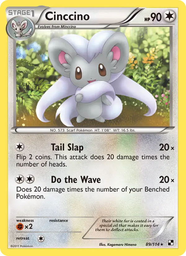 Cinccino 89 Black & White Pokesingles