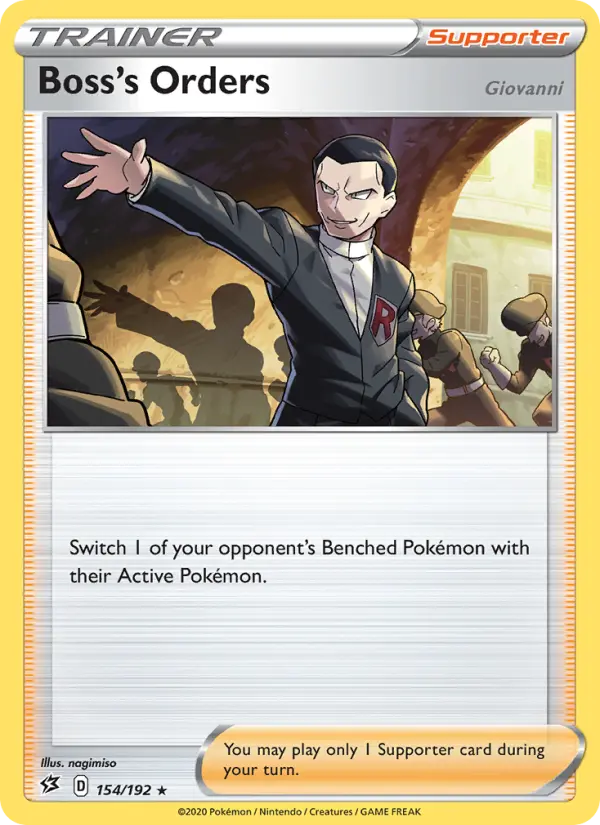 Boss's Orders (Giovanni) 154 Rebel Clash Pokesingles