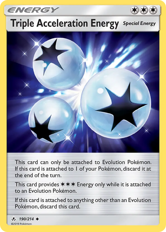 Triple Acceleration Energy 190 Unbroken Bonds Pokesingles