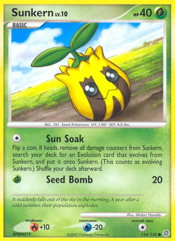 Sunkern 114 Secret Wonders Pokesingles