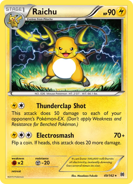 Raichu 49 BREAKthrough Pokesingles