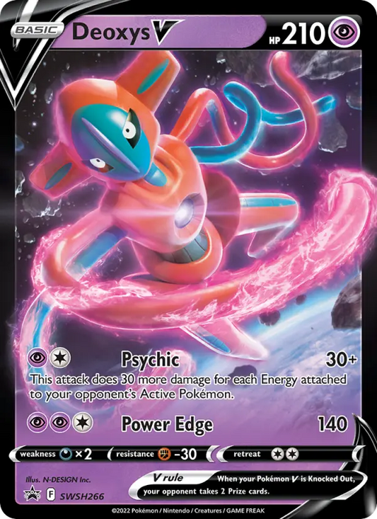 Deoxys V SWSH266 SWSH Black Star Promos Pokesingles