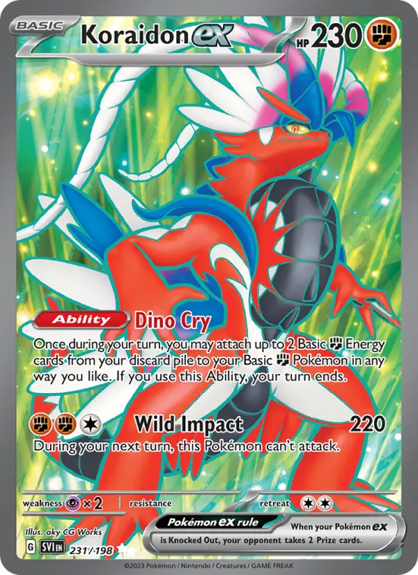 Koraidon ex 231 Scarlet & Violet Pokesingles