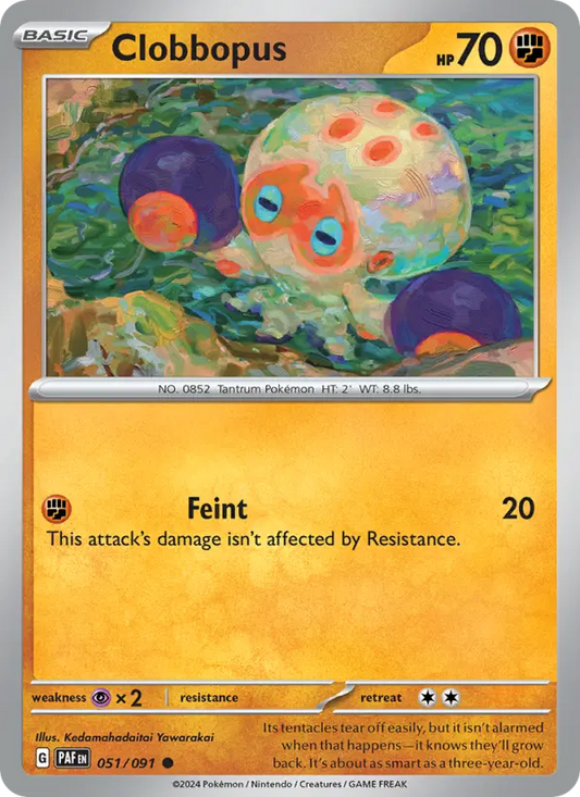 Clobbopus 51 Paldean Fates Pokesingles