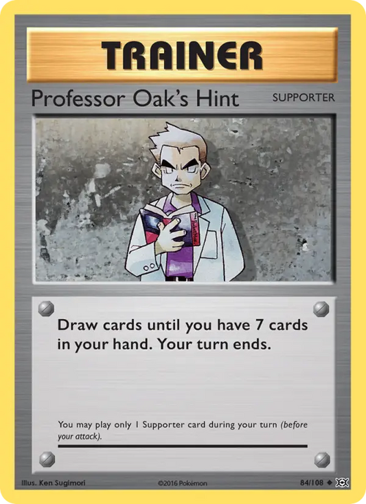 Professor Oak's Hint 84 Evolutions Pokesingles