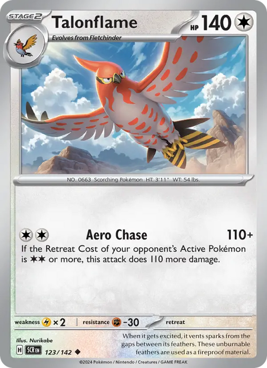 Talonflame 123 Stellar Crown Pokesingles