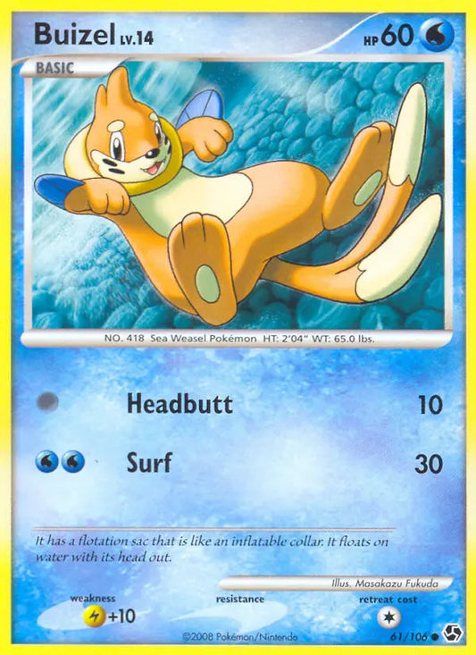Buizel 61 Great Encounters Pokesingles