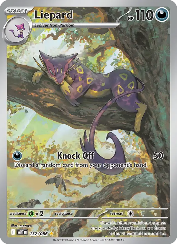 Liepard 137 White Flare Pokesingles