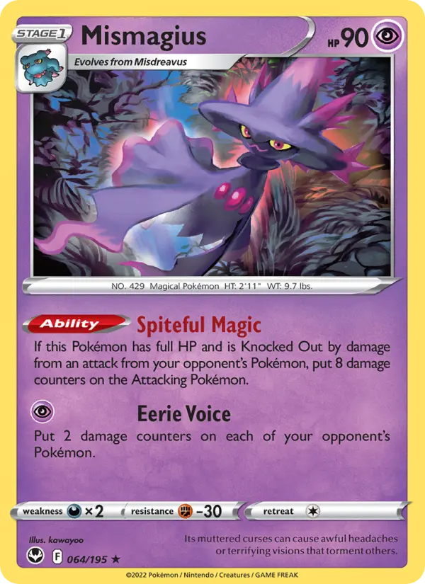 Mismagius 64 Silver Tempest Pokesingles