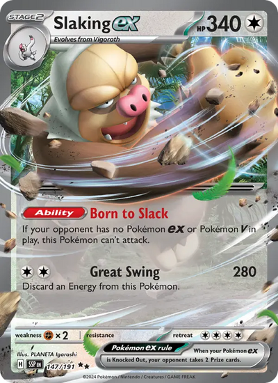 Slaking ex 147 Surging Sparks Pokesingles