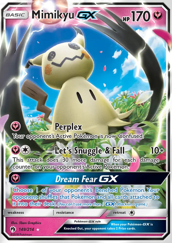 Mimikyu GX 149 Lost Thunder Pokesingles