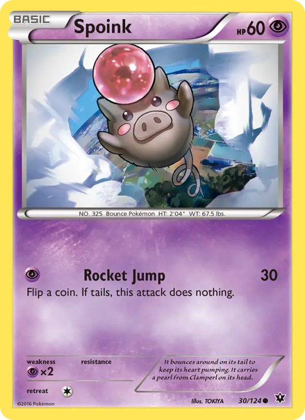 Spoink 30 Fates Collide Pokesingles
