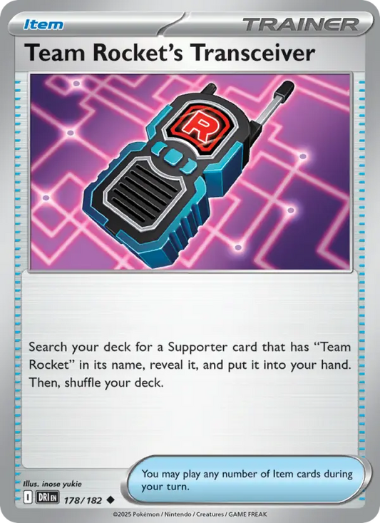 Team Rocket's Transceiver 178 Destined Rivals Pokesingles