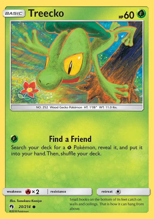 Treecko 20 Lost Thunder Pokesingles