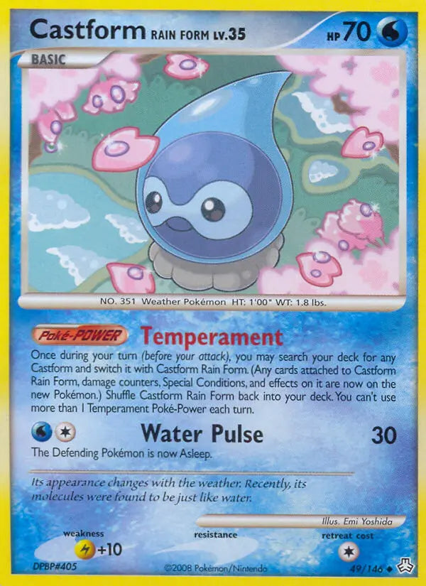 Castform Rain Form 49 Legends Awakened Pokesingles
