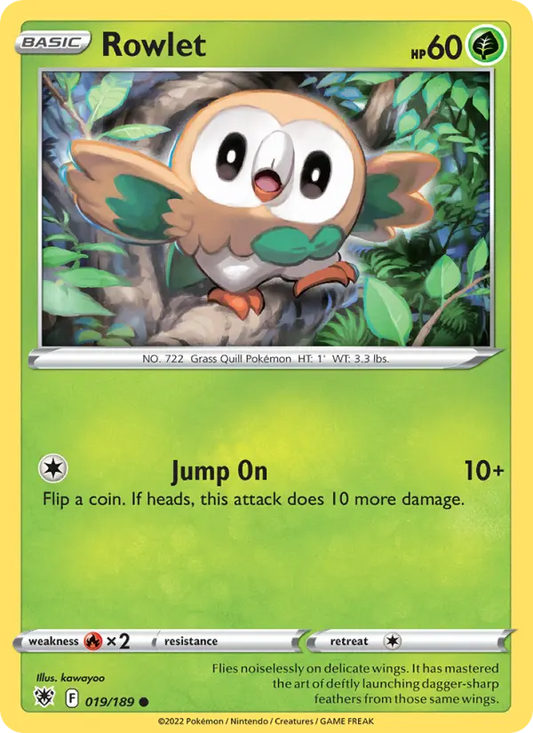 Rowlet 19 Astral Radiance Pokesingles