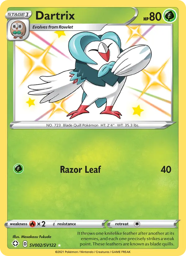 Dartrix SV002 Shining Fates Pokesingles