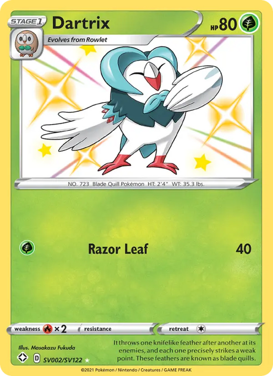 Dartrix SV002 Shining Fates Pokesingles