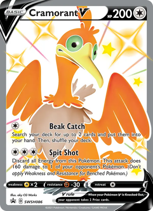 Cramorant V SWSH086 SWSH Black Star Promos Pokesingles