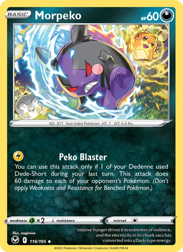 Morpeko 116 Silver Tempest Pokesingles