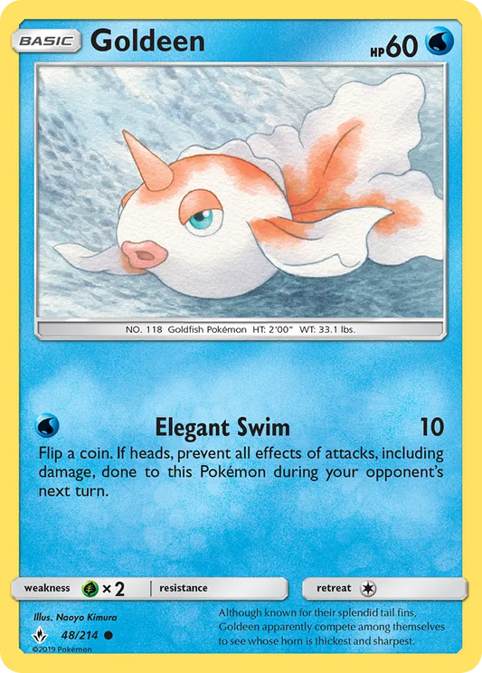 Goldeen 48 Unbroken Bonds Pokesingles