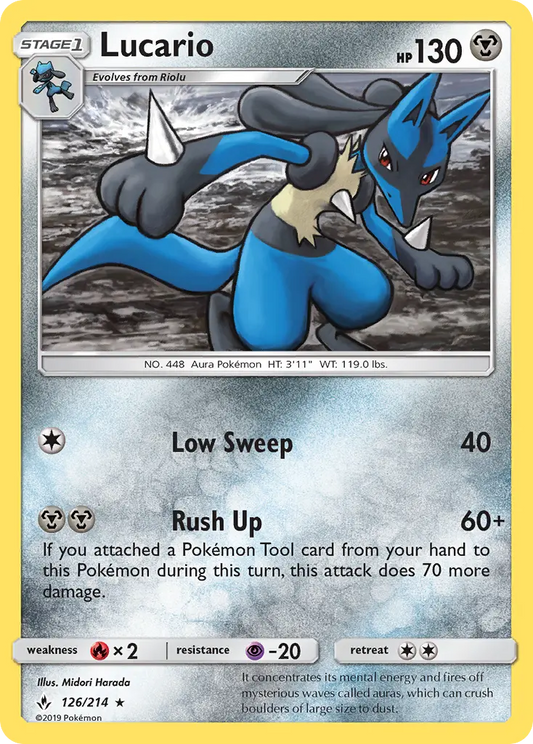 Lucario 126 Unbroken Bonds Pokesingles