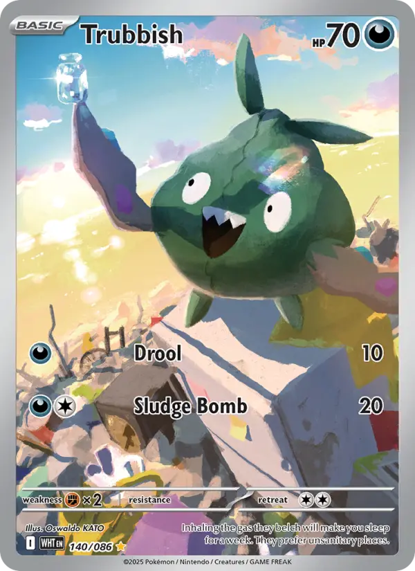 Trubbish 140 White Flare Pokesingles