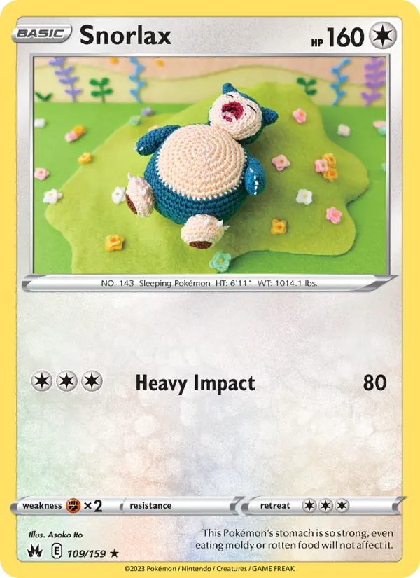 Snorlax 109 Crown Zenith Pokesingles