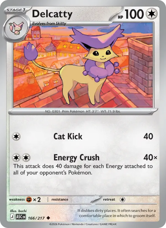 Delcatty 166 Ascended Heroes Pokesingles