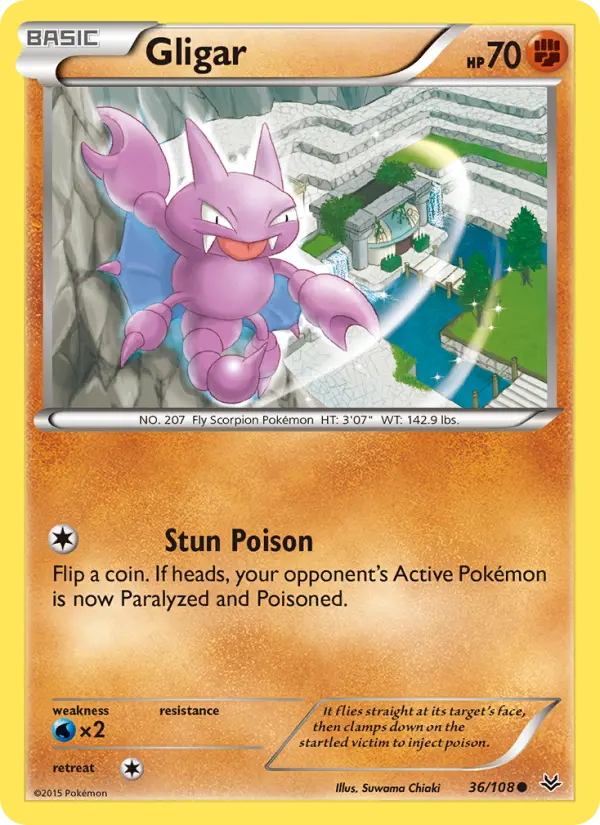 Gligar 36 Roaring Skies Pokesingles