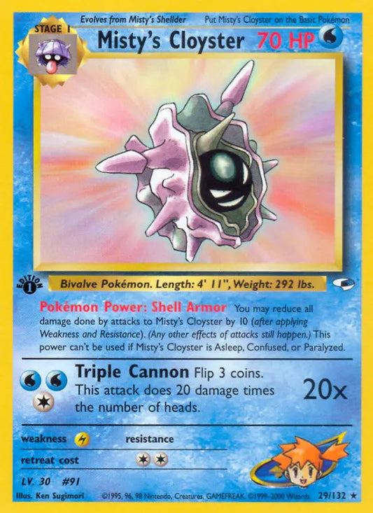 Misty's Cloyster 29 Gym Heroes Pokesingles