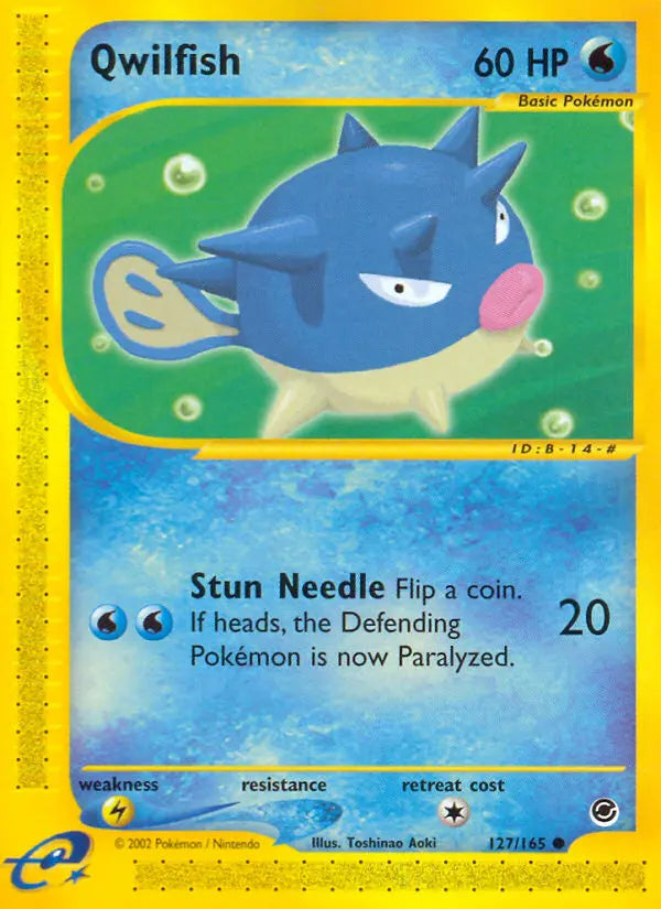 Qwilfish 127 Expedition Base Set Pokesingles