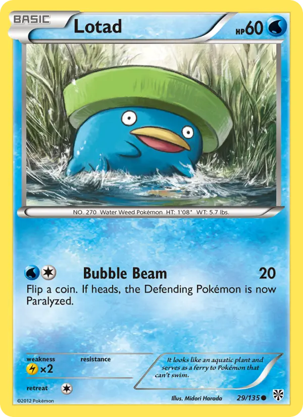 Lotad 29 Plasma Storm Pokesingles