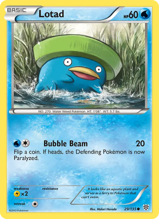 Lotad 29 Plasma Storm Pokesingles