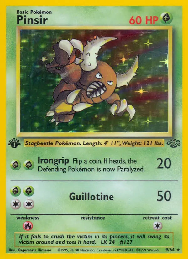 Pinsir 9 Jungle Pokesingles