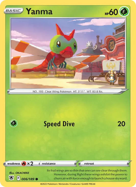 Yanma 6 Astral Radiance Pokesingles